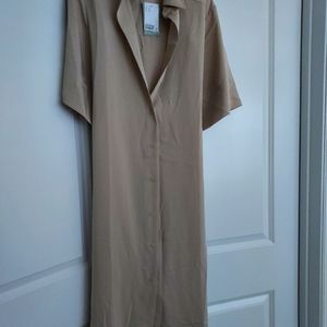 NWT H&M long button down dress